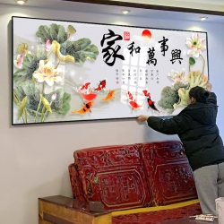 聚宝盆淘宝拼多多热销款新中式装饰画批发代发工厂定制壁画